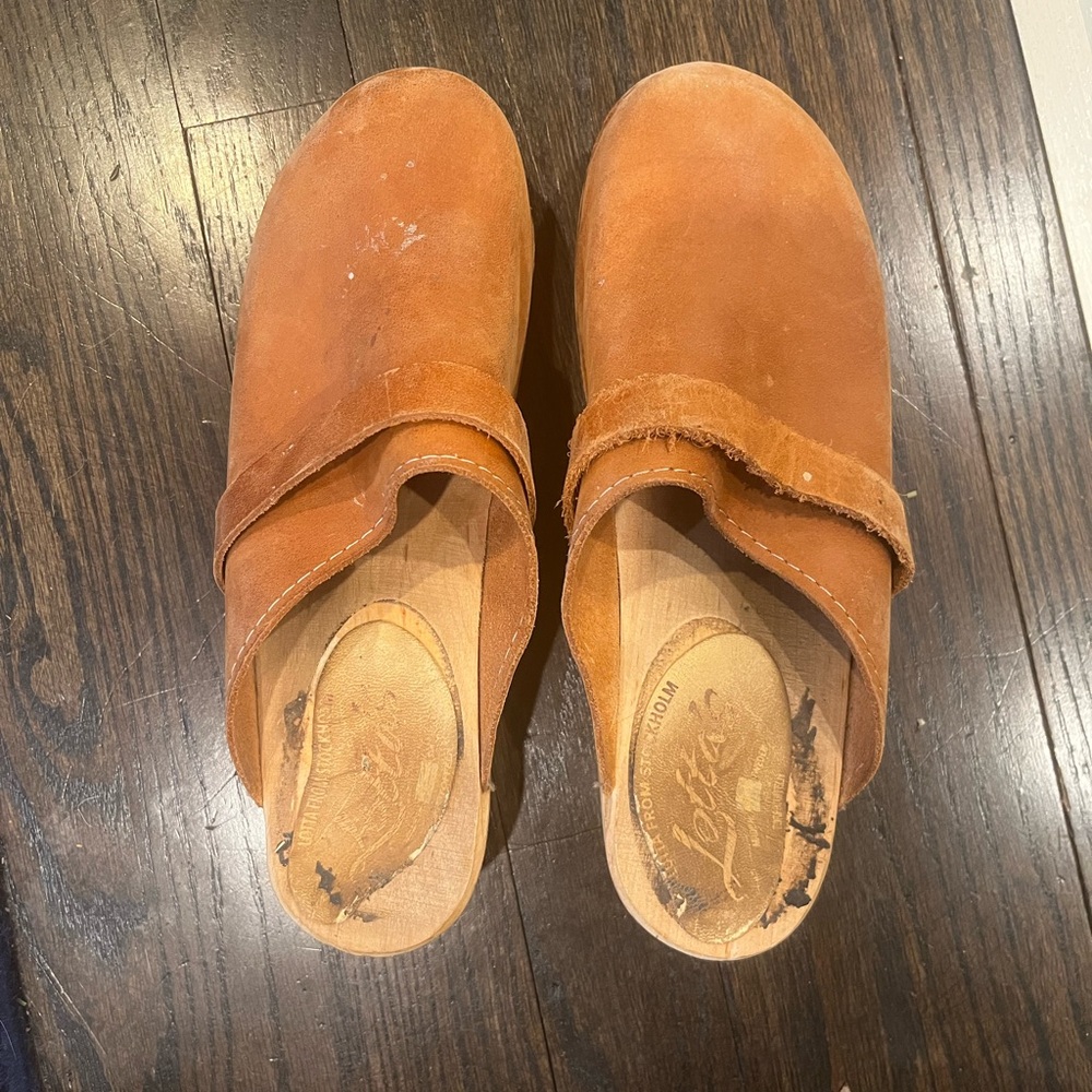 Lotta from Stockholm Brown Leather Clogs size 39